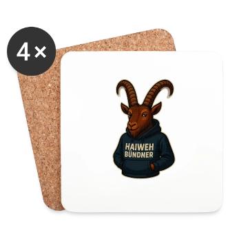 Haiweh Bündner - Coasters (set of 4) - white - Front