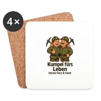 Buddy for Life Harz Mining - Coasters (set of 4) - white - Front