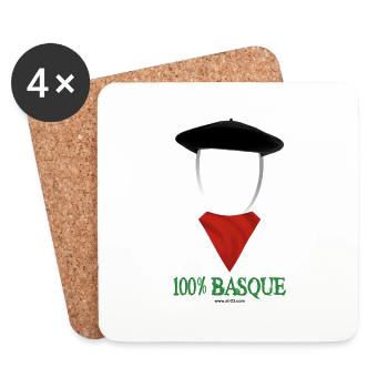 Basque t-shirt - Dessous de verre (lot de 4) - blanc - Devant