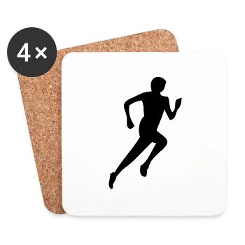 Runner - Untersetzer (4er-Set) - Weiß - Vorne