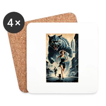Movie Poster: Return of the Colossus-Cat (1951) - Coasters (set of 4) - white - Front