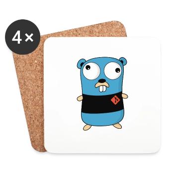 Glow Goopher - Coasters (set of 4) - white - Front