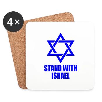 Stand with israel - Untersetzer (4er-Set) - Weiß - Vorne