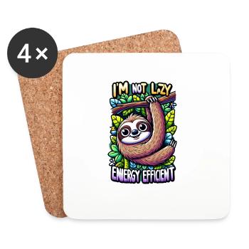 Sloth (Flash) - Coasters (set of 4) - white - Front