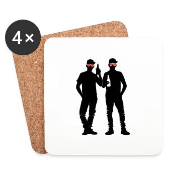 Team Party Group Celebrations Bachelor Party - Coasters (set of 4) - white - Front