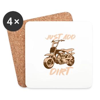 Just Add Dirt - Untersetzer (4er-Set) - Weiß - Vorne