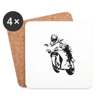 Moto Generic Style - Coasters (set of 4) - white - Front
