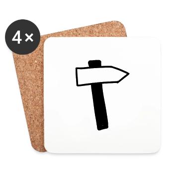 Guide - Coasters (set of 4) - white - Front