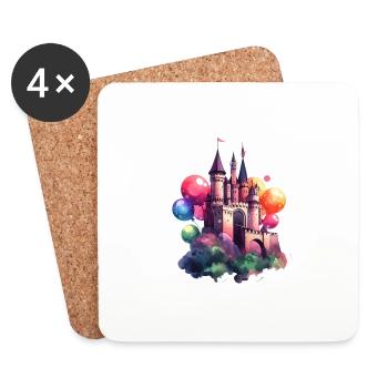 Colour Castle. - Untersetzer (4er-Set) - Weiß - Vorne