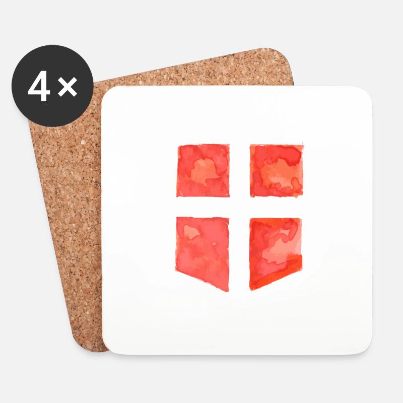 Haute Savoie - Untersetzer (4er-Set) - Weiß