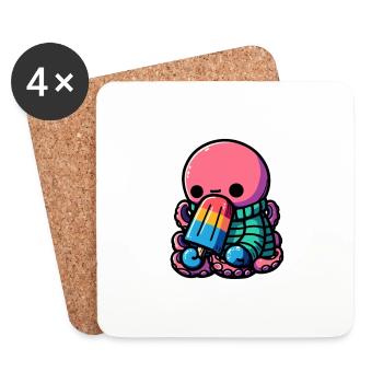 Popsicle octopus - Untersetzer (4er-Set) - Weiß - Vorne