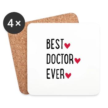doctor - Coasters (set of 4) - white - Front