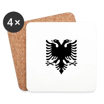 Albanian eagle - Coasters (set of 4) - white - Front