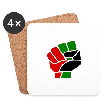 Palestina - Dessous de verre (lot de 4) - blanc - Devant