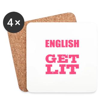L’enseignant est illuminé ESL -Teacher Poison - Dessous de verre (lot de 4) - blanc - Devant