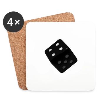 Cube - Coasters (set of 4) - white - Front