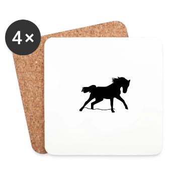 horse - Coasters (set of 4) - white - Front