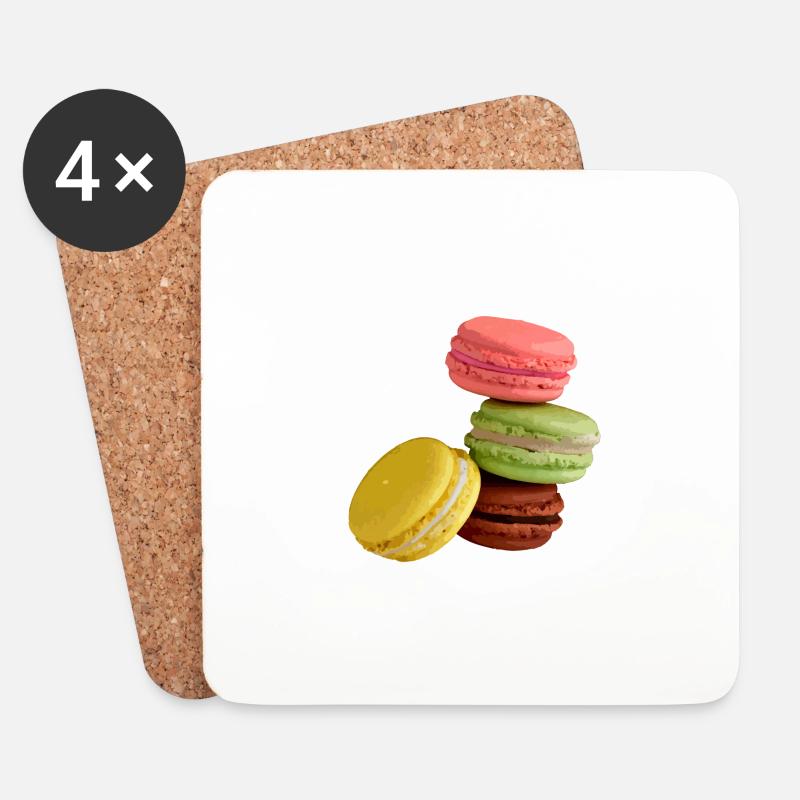 Macaron - Untersetzer (4er-Set) - Weiß