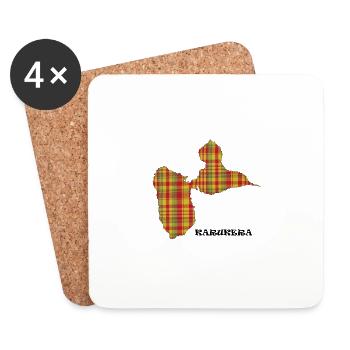 Karukera madras - Coasters (set of 4) - white - Front