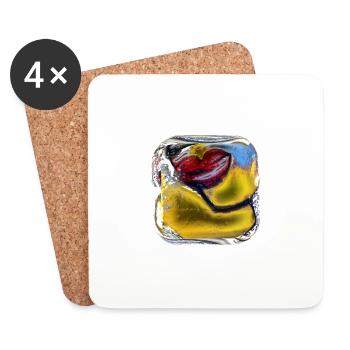 Bathing beauty - Coasters (set of 4) - white - Front