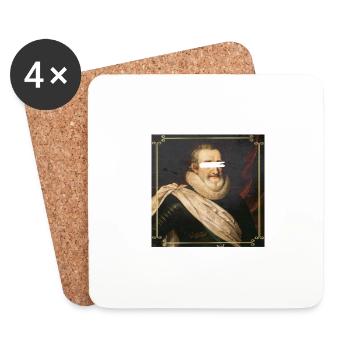 englisch Henry 4 - Untersetzer (4er-Set) - Weiß - Vorne
