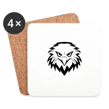 Aigle - Dessous de verre (lot de 4) - blanc - Devant