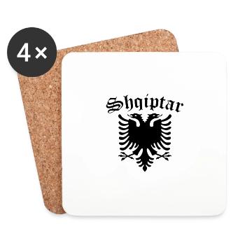 Shqiptar - Untersetzer (4er-Set) - Weiß - Vorne