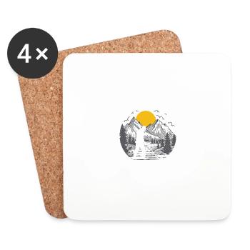 Swap Work for Metal Detector Detectorist - Coasters (set of 4) - white - Front