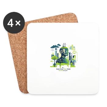 IA3 - Dessous de verre (lot de 4) - blanc - Devant
