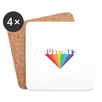 Is It Gay Here LGBTQ Proud Ally Gay Pride Parade - Coasters (set of 4) - white - Front