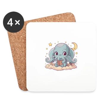 Mignon Dreamland Cthulhu - Dessous de verre (lot de 4) - blanc - Devant