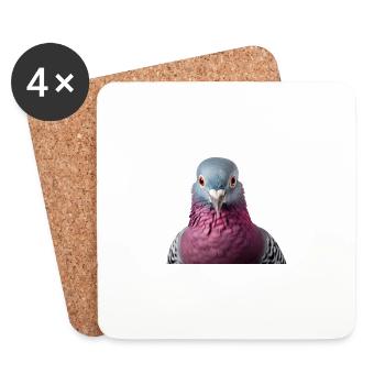 Dove - Coasters (set of 4) - white - Front