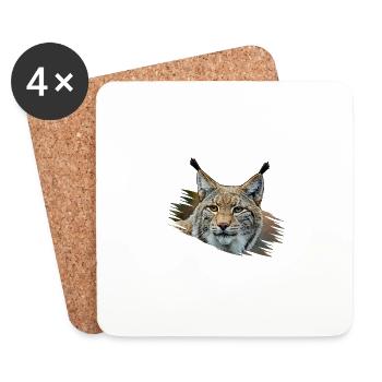 Luchs - Untersetzer (4er-Set) - Weiß - Vorne
