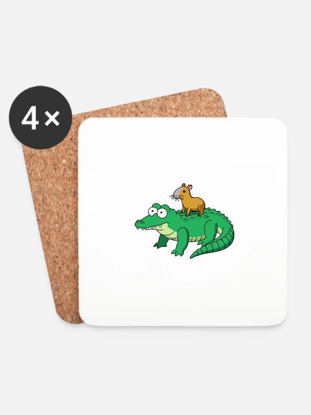 capybara - Untersetzer (4er-Set) - Weiß