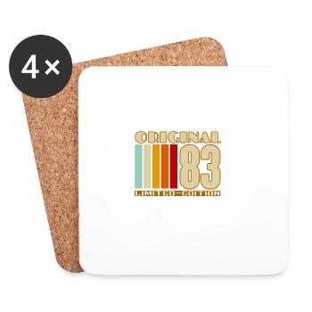 Limited Edition 83 Vintage - Coasters (set of 4) - white - Front