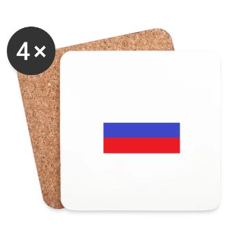 Russie - Dessous de verre (lot de 4) - blanc - Devant