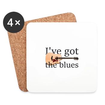The blues - Dessous de verre (lot de 4) - blanc - Devant