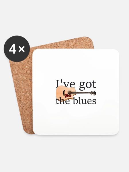 The blues - Untersetzer (4er-Set) - Weiß