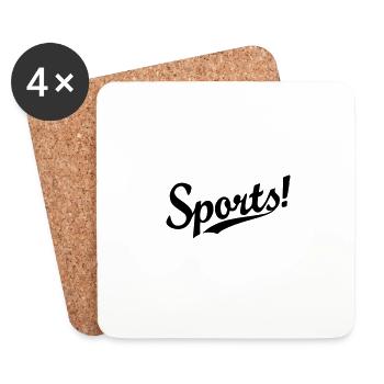sports - Coasters (set of 4) - white - Front