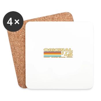 Original45 Rainbow Stripe Limited Edition - Dessous de verre (lot de 4) - blanc - Devant