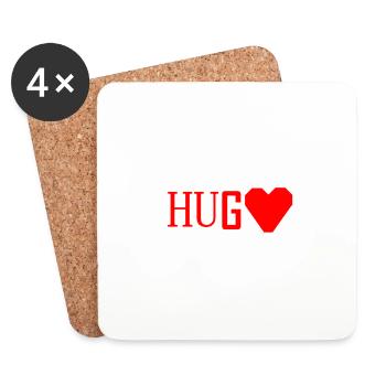 HUG - Untersetzer (4er-Set) - Weiß - Vorne