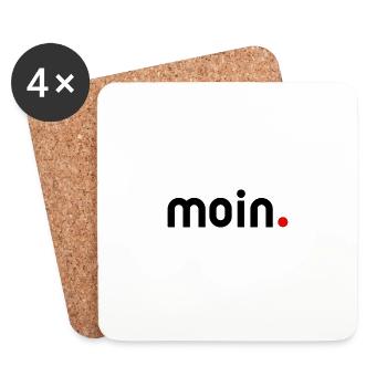 moin - Untersetzer (4er-Set) - Weiß - Vorne