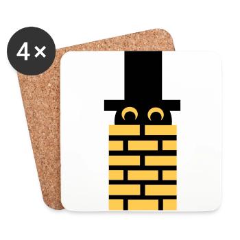 chimney sweep - Coasters (set of 4) - white - Front