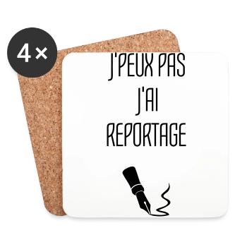 Journalist Journalism Journalismus Journaliste - Coasters (set of 4) - white - Front