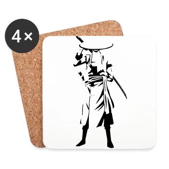 Samurai2 - Untersetzer (4er-Set) - Weiß - Vorne