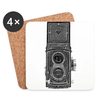 Rolleiflex Kamera - Untersetzer (4er-Set) - Weiß - Vorne
