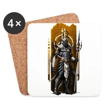Osiris, gardien des enfers - Dessous de verre (lot de 4) - blanc - Devant