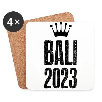 Bali 2023 Krone - Coasters (set of 4) - white - Front
