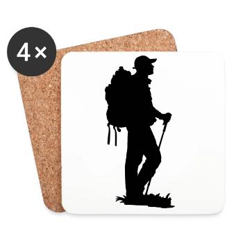 Hiking - Coasters (set of 4) - white - Front