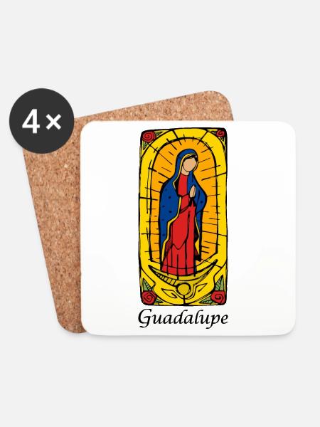 Guadeloupe - Untersetzer (4er-Set) - Weiß